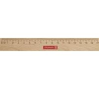 Brunnen Règle en hêtre 17 cm pour le bureau et l'école vE20