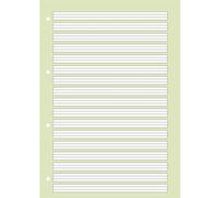 Brunnen Schulblock A4 Lineatur 2, 2. Klasse, mit Kontrastlineatur, 50 Blatt, Premium