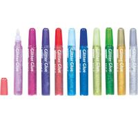 Brunnen Stylo de colle à Paillettes Parfumée 1 mm, assorti dans 10 couleurs, loisir créatif DIY