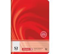 BRUNNEN Vivendi Premium Cahier d'écolier, format A6, linéature 52, 32 feuilles, rouge