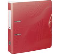 Brunnen Wave Folder A4 Red Wide Spine Width 7 cm Always Flat Stylish Wave Design
