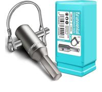 BRUNNENTAL® Adaptateur de Tarière Hexagonal + Boulon Rapide - Pour Perceuse à Percussion - Transformez Votre Perceuse en Tarière de Puits - Compatible Forets Ø 40 60 80 100 120 150 mm