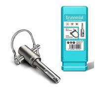 BRUNNENTAL® Adaptateur SDS Plus pour Tarière de Terre Ø20mm - Avec Goupille Quick-Change - Compatible Perforateur SDS Plus - Acier 40CR Trempé Haute Résistance - Pour Forets Ø40-150mm (Pas SDS MAX)