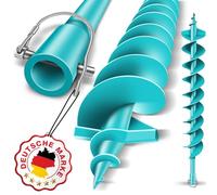 BRUNNENTAL® Tarière Ø 120 x 300 mm - Idéale pour Creuser la Terre - Foreuse Jardin/Meche Tariere pour Perceuse - Pointe Robuste 120mm - Outil Creuser Trou Terre Fiable