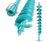 BRUNNENTAL® Tarière 100 mm - Idéale pour Creuser la Terre - Foreuse Jardin/Tarière pour Perceuse - Pointe Robuste 100mm - Meche Tariere SDS - Outil Creuser Trou Terre Fiable