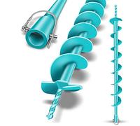 BRUNNENTAL® Tarière 80 mm - Idéale pour Creuser la Terre - Foreuse Jardin/Tarière pour Perceuse - Pointe Robuste 80mm - Meche Tariere SDS - Outil Creuser Trou Terre Fiable