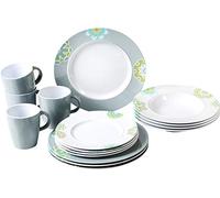 BRUNNER 0830151N.C2E Set de 16 Vaisselle Multicolore Blanc