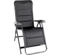 BRUNNER Chaise Longue Relax réglable inclinable sans déclenchements Swan 3D Noir en Polyester 3D pour terrasse, Jardin, Balcon, mer, Piscine