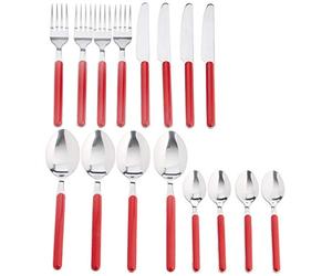 BRUNNER Delice Lot de 16 couverts de camping Rouge