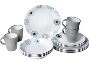 Brunner Lunch Box Lot de 16 Assiettes Deep Sea