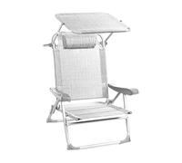 Brunner Makai Plage Pliable avec PARASOLE - Disponible en 2 Couleurs (Blanc)