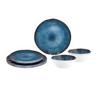 Brunner Service de table en mélamine Midday Breeze 12 pièces Bleu