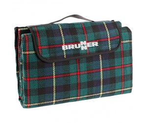 Brunner - Picnic Plaid - Couverture pique-nique - 200 x 150 cm - pattern green / grey / black
