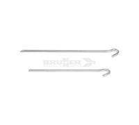 Brunner Piquet spécial carré carré pour sols durs 30 cm en Acier galvanisé