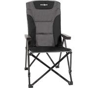 Brunner Raptor Recliner Chaise de camping 4 pieds Noir, Gris