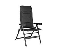 BRUNNER Rebel Pro (S-M-L) Chaise Pliante de Camping, Jardin, terrasse en Aluminium, réglable en 5 Positions, avec portée jusqu'à 150 kg, Dossier Haut, Noir ou Bleu