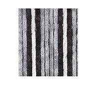 BRUNNER Rideau Chenille Duveteux 56 x 205 cm Gris/Anthracite/Noir