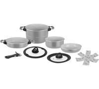 BRUNNER Set de vaisselle de cuisine magnétique Fusion 7+1 - Pour camping - Poêle en céramique
