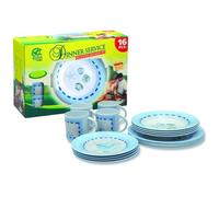 Brunner Set de Vaisselle Odyssey, 16 pièces Assiettes