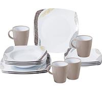 Brunner Service de table en mélamine Khadì 16pcs Blanc