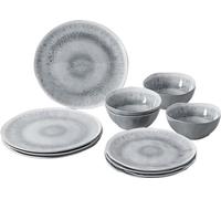 BRUNNER Vaisselle de camping en mélamine Pearl - 12 pièces - Antidérapantes