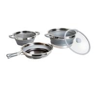 Brunner - Volcano Pasta al Volo Fold-Away - Set de pots - Ø 24 cm - grey / silver