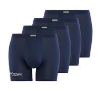 bruno banani All Day Lot de 4 boxers longs pour homme Sans ouverture, Bleu marine (10), M