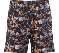 bruno banani Caleçons en jersey pour hommes - PANTHERA, bb Premium Line, imprimé noir/beige S