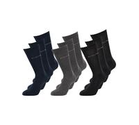 Bruno Banani Chaussettes 'Cochran' bleu marine / gris / noir, Taille 43-46