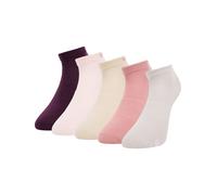 Bruno Banani Chaussettes 'Dickson' beige / écru / mûre / rose, Taille 36-41