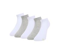 Bruno Banani Chaussettes 'Dickson' gris / citron vert / violet / rose / blanc, Taille 36-41