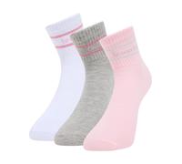 Bruno Banani Chaussettes 'Donaldson' gris / rose / blanc, Taille 36-41
