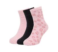 Bruno Banani Chaussettes ' Dunlap ' rose / noir, Taille 39-42