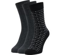 Bruno Banani Chaussettes ' FRYE ' anthracite / blanc, Taille 39-42