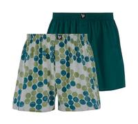Bruno Banani Lot de 2 Boxers Privilege pour Homme, Vert, L