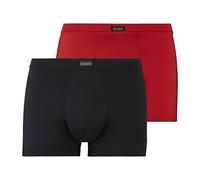 bruno banani Short 2 Pack Micro Simply Boxeur ajusté, Rouge/Noir, XL (Lot de 2) Homme
