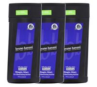 bruno banani Lot de 3 gels douche 3 en 1 parfum noix de muscade épicée 250 ml chacun