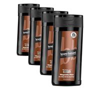 bruno banani Magnetic Man Gel douche 3 en 1 avec note d'ambre boisée captivante 250 ml (Lot de 4)