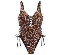 Bruno Banani Maillot de bain crème / marron / caramel / noir, Taille XXL