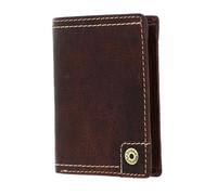 bruno banani Porte-monnaie marron en cuir pour homme - Wallet With Flap Cognac 115404