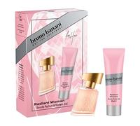 bruno banani Radiant Woman Coffret cadeau avec eau de parfum et gel douche Parfum ambre floral pour femme 30 ml et 50 ml