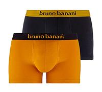 Bruno Banani Short 2Pack Flowing Caleçon Boxeur, Goldgelb/Schwarz // Schwarz/Goldgelb, L (Lot de 2) Homme