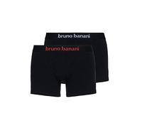 Bruno Banani Short Flowing Boxer, Noir (Schwarz/Weiß//Schwarz/Rot 1936), XX-Large (1 paire) Homme