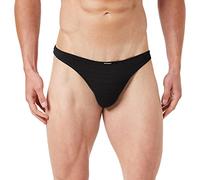 bruno banani String Check Line 2.0 Tangas, Noir à Carreaux (125), XL Homme