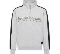 Bruno Banani Sweat-shirt 'ANTHONY' gris chiné / olive / noir, Taille M