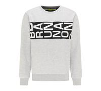 Bruno Banani Sweat-shirt 'Richardson' gris chiné / noir / blanc, Taille XXXL
