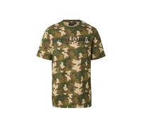 Bruno Banani T-Shirt ivoire / chocolat / vert / olive, Taille XXL