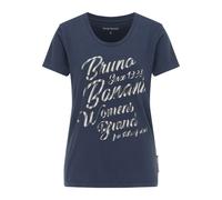 Bruno Banani T-shirt 'Russell' bleu foncé / blanc, Taille S