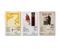 Bruno Lot de 3 affiches de Mars vintage pour album de musique - Affiches sur toile - Affiches décoratives pour chambre - Affiches décoratives - Affiches décoratives - Affiches décoratives - Affiches