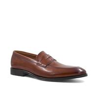 Bruno Magli Maioco Penny Chaussures en cuir italien avec fermeture à enfiler pour homme, cognac, 47 EU